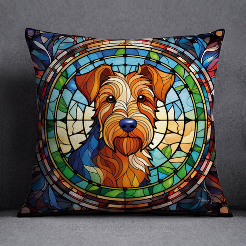 Welsh Terrier Suncatcher Design Cushion